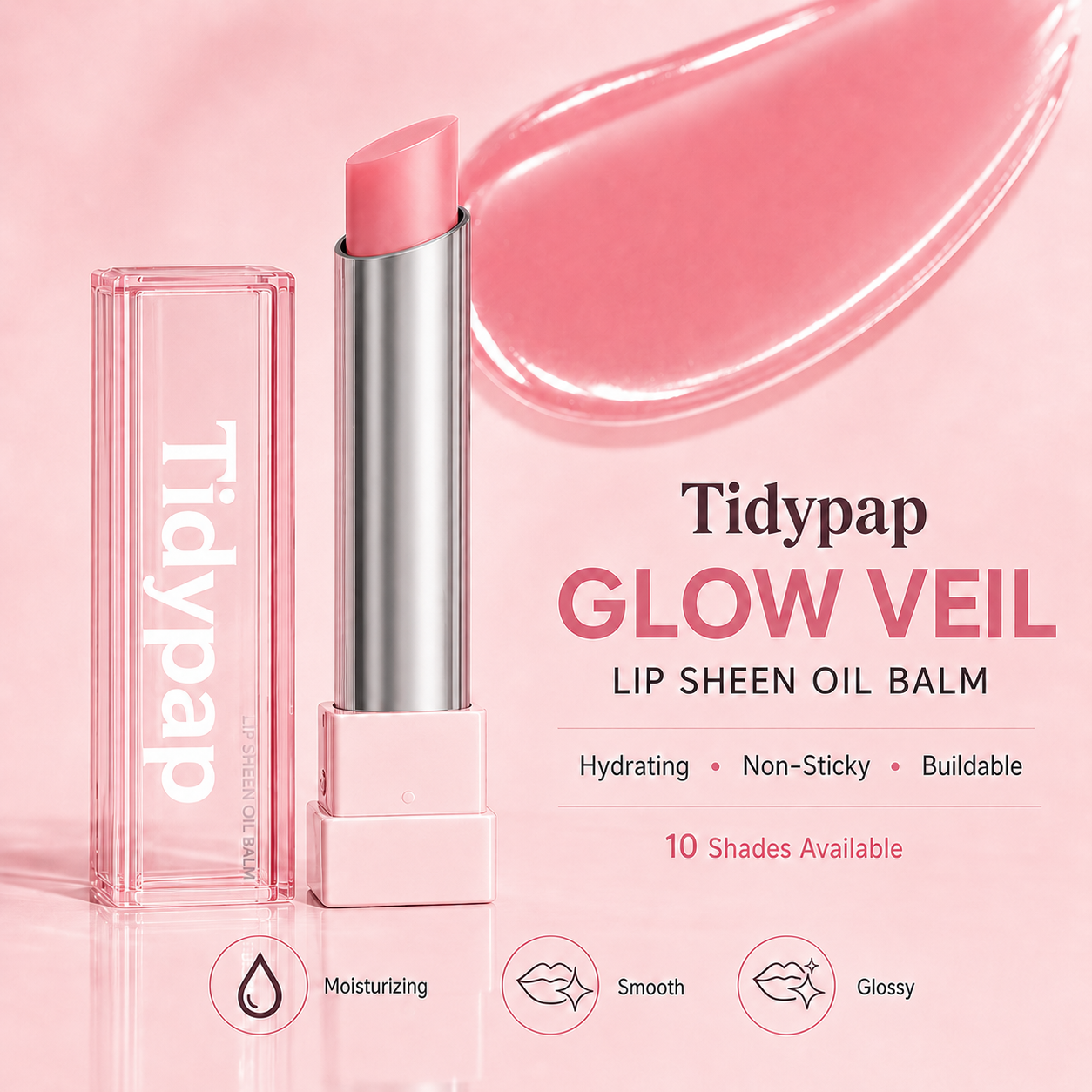 🔥Last Day Buy 1 Get 1 Free | Celnive GLOW VEIL LIP SHEEN OIL BALM