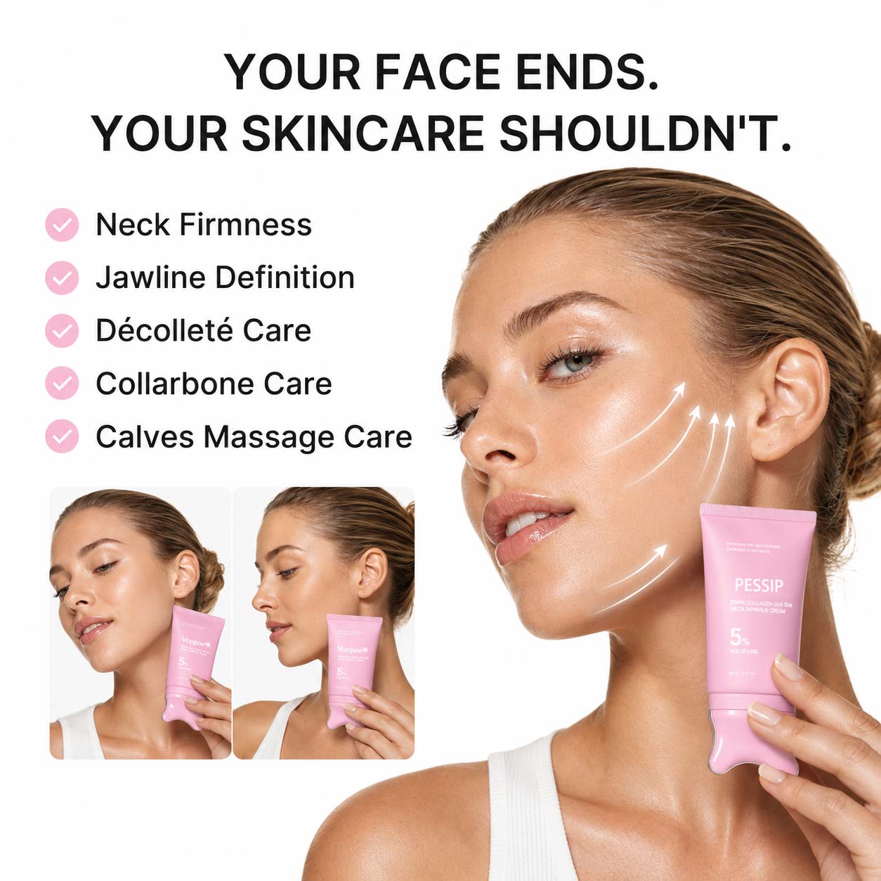 [NEW] PESSIP PDRN Collagen Gua Sha Anti-Wrinkle Neck Cream