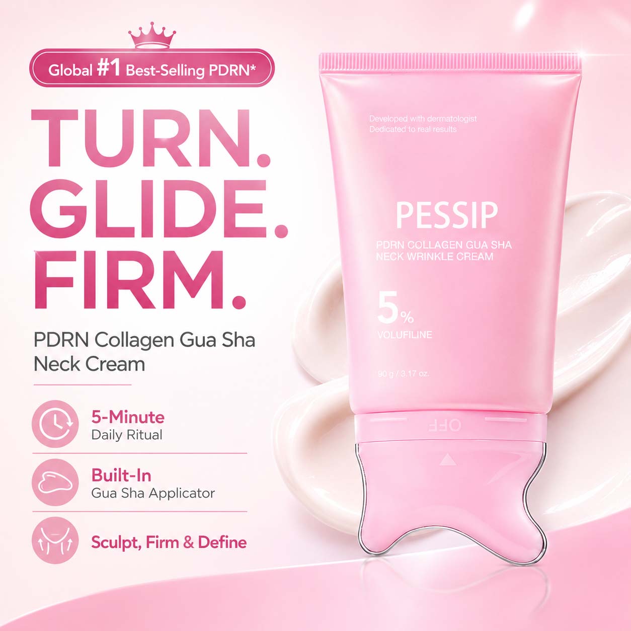 [NEW] PESSIP PDRN Collagen Gua Sha Anti-Wrinkle Neck Cream