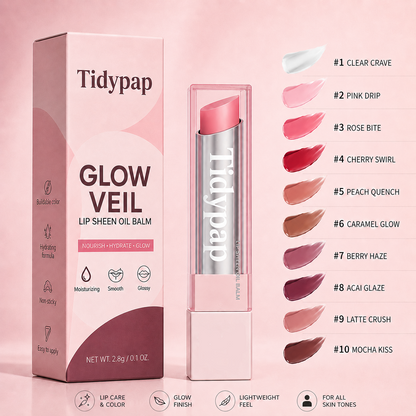 🔥Last Day Buy 1 Get 1 Free | Celnive GLOW VEIL LIP SHEEN OIL BALM