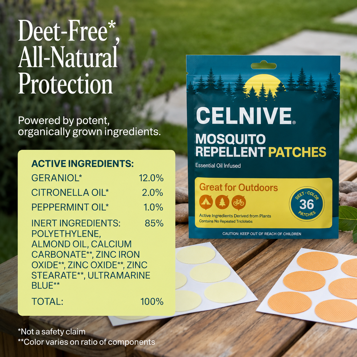 Celnive Mosquito Repellent Patches