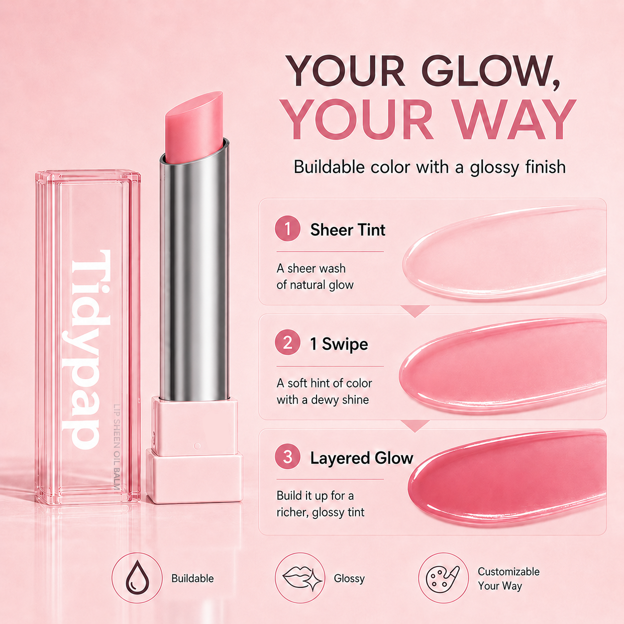 🔥Last Day Buy 1 Get 1 Free | Celnive GLOW VEIL LIP SHEEN OIL BALM