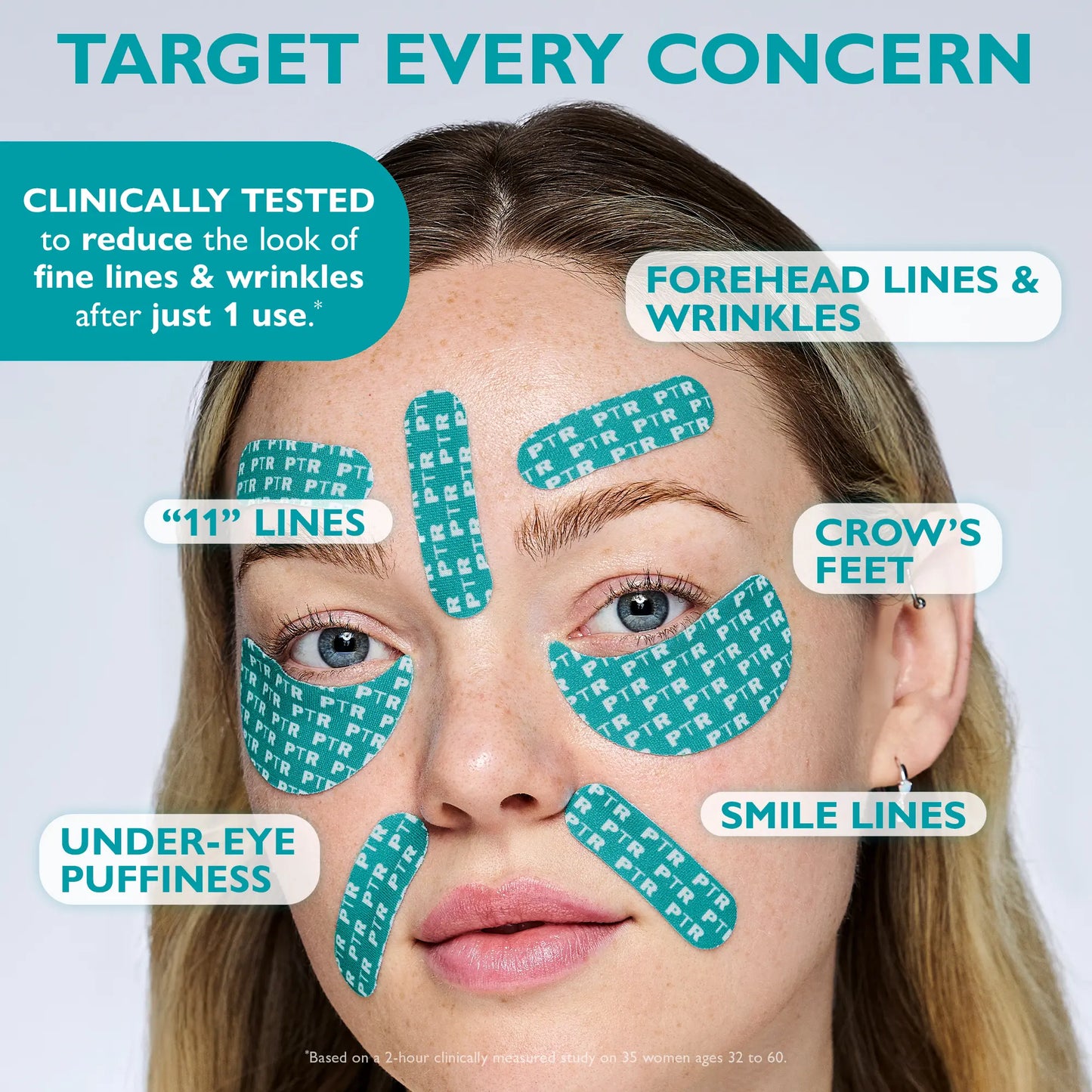 Celnive Peptide-Infused Face & Eye Tape | Face Tape For Wrinkles and Aging Skin | Peptide Face Tape